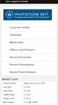 Mobile Screenshot of ir.whitestonereit.com
